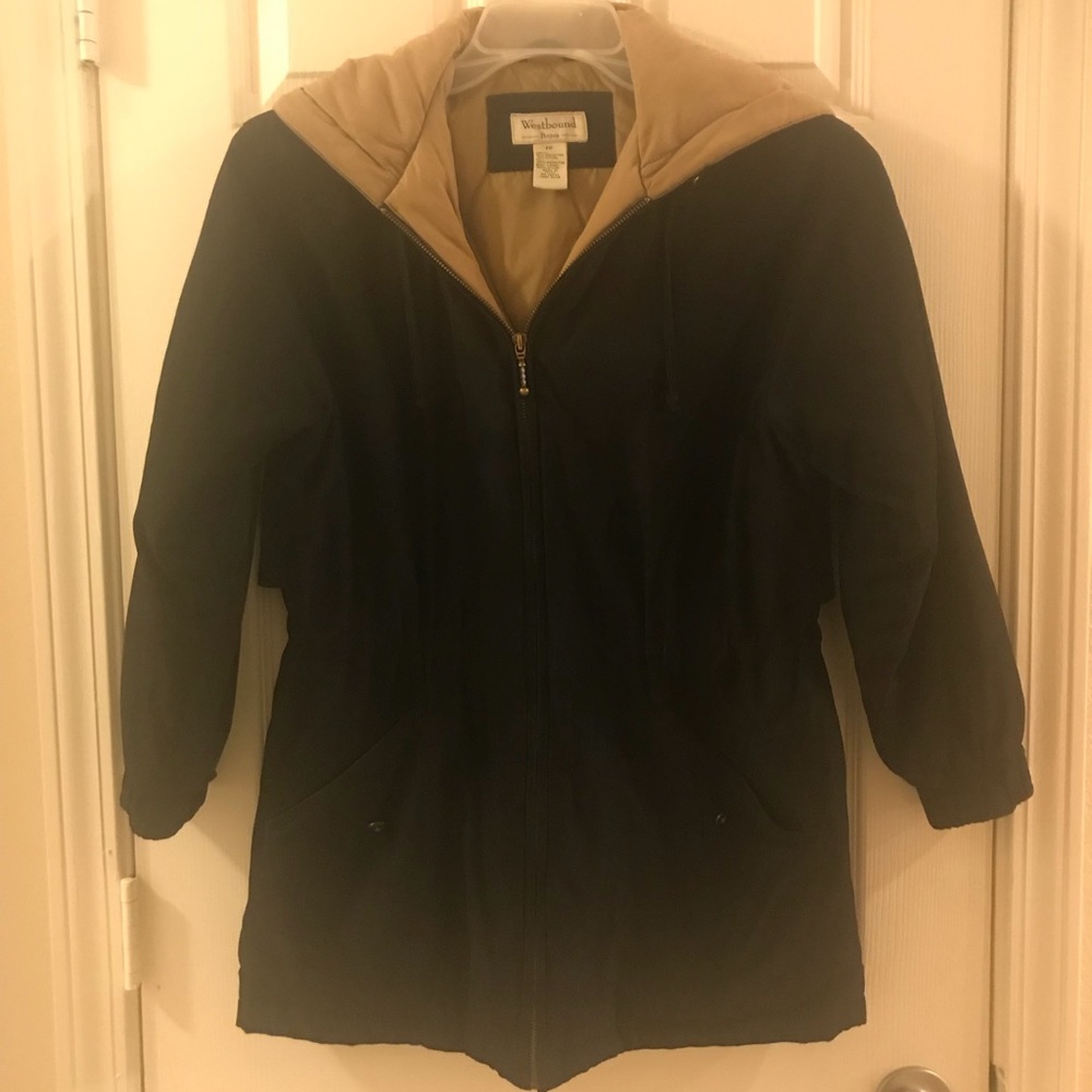 Super soft!  Westbound coat, black, size petite